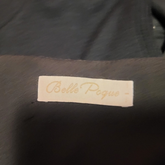 Belle Pogue Flowy Lace Detail Steampunk Style Midi Length Skirt Size Large - Picture 3 of 4